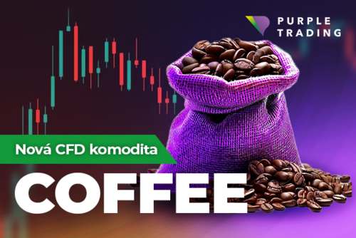 Káva - nové obchodní symboly v nabídce Purple Trading
