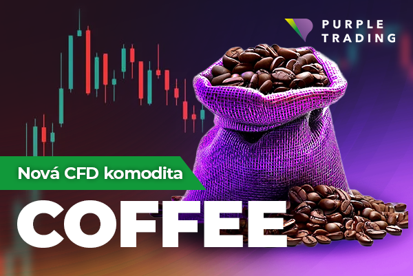Káva - nové obchodní symboly v nabídce Purple Trading
