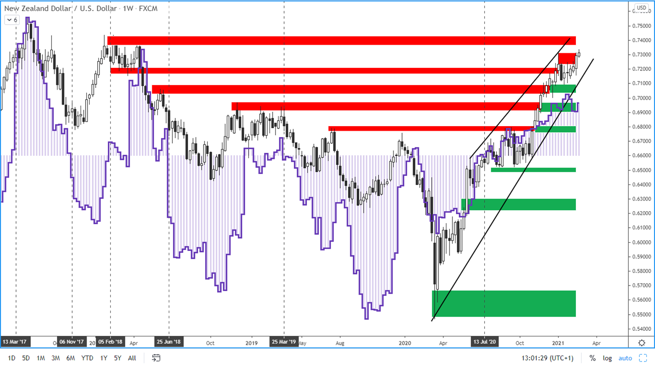 COT report - new zealand dollar - 19. 2. 2021