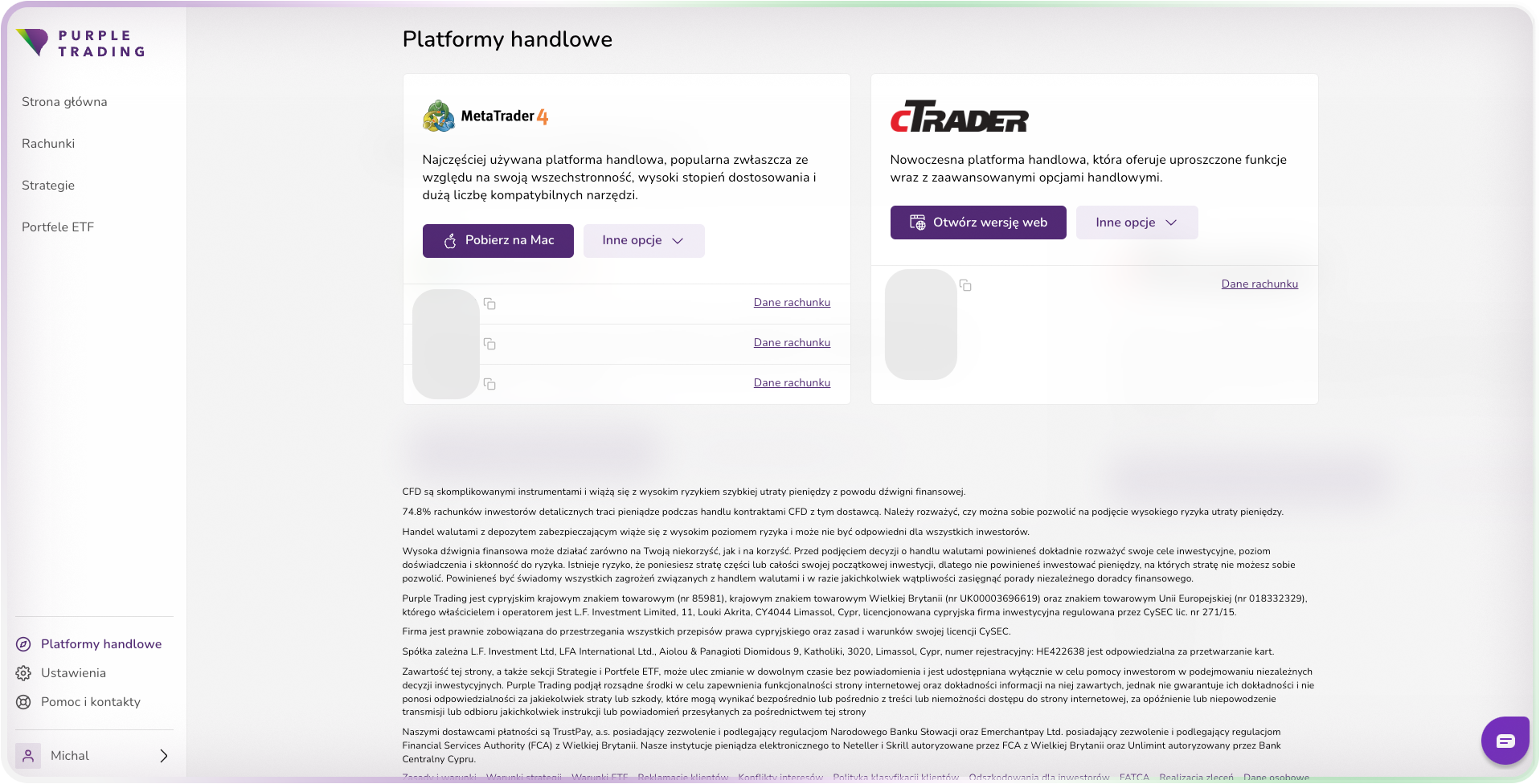 PurpleZone - platformy handlowe